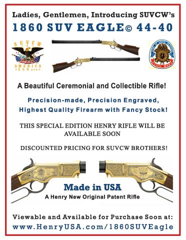 Henry 1860 SUV Eagle Rifle | SUVCW Commemorative .44-40 Rifle | Sons of ...