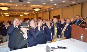 Swearing in the 2022-2023 National Officers