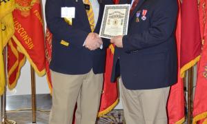 Brother Ben Frail receiving the Meritorious Service Award