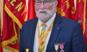 Image taken of CinC, Brother Danial Murray at the 145th National Encampment