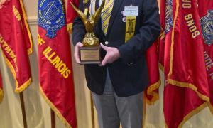 Image taken of Brother of the Year, Rod Fraser at the 145th National Encampment